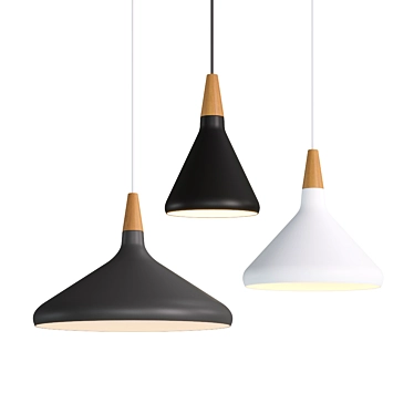 Scandinavian Style Metal Lamp Series 3D model image 1 