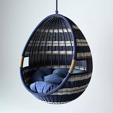 Crate and Barrel Swing Chair - Modern Indoor Hanging Seat 3D model image 1 