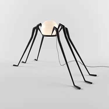 Arachnid Glow: Spider Floor Lamp 3D model image 1 