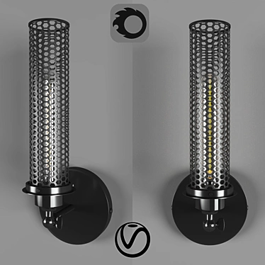 Modern Nelson Wall Light 3D model image 1 