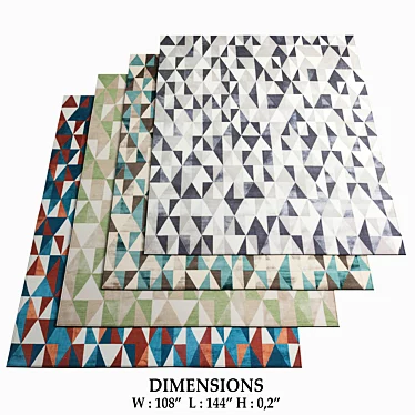 CC-TAPIS Diamond Rugs Collection 3D model image 1 