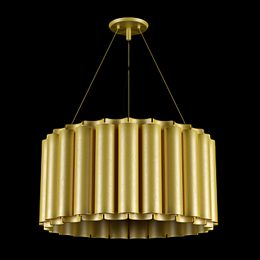 Luxury Gold Chandelier by Brabbu 3D model image 1 