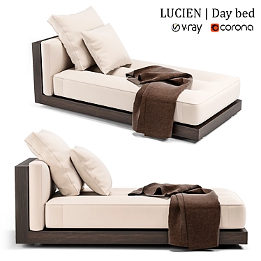 Modern and Versatile Lucien Day Bed 3D model image 1 