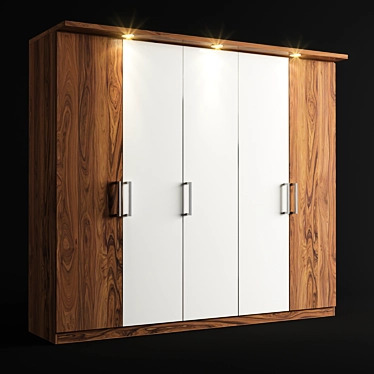 Modern Archive Wardrobe Max OBJ 3D model image 1 