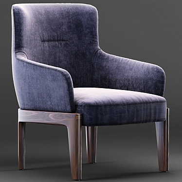 Elegant Molteni & C Chelsea Armchair 3D model image 1 