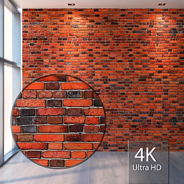 Seamless 4K Brick Texture 3D model image 1 