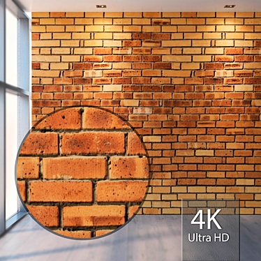 Seamless 4K Brick Texture 3D model image 1 