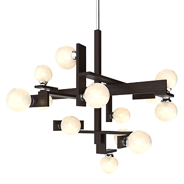 Troy Network 15-Light Dining Chandelier 3D model image 1 