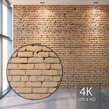 Seamless Brick Texture 4K 3D model image 1 