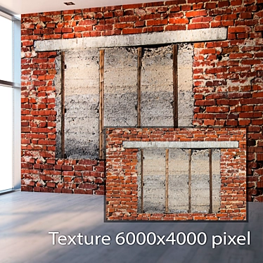 Seamless Brick Texture - 4K Resolution 3D model image 1 