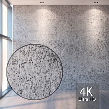 Seamless Concrete Wall Texture 3D model image 1 