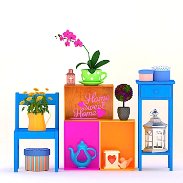 Title: Sweet Home Decor Collection 3D model image 1 
