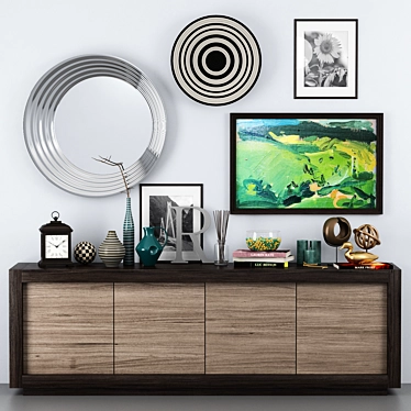 Contemporary Picasso Sideboard - Riflessi 3D model image 1 