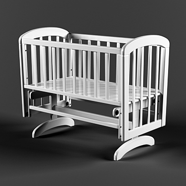 Anna Glider Cradle - Stylish and Compact 3D model image 1 