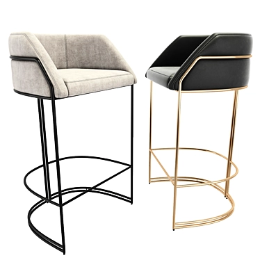 Timeless Elegance: Deja Vu Bar Stool 3D model image 1 