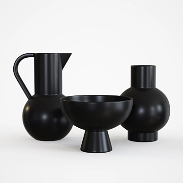 Strom Ceramics: Danish Design Elegance 3D model image 1 