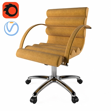 Canouan Chair: Stylish Design with PBR Materials 3D model image 1 