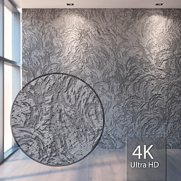 Seamless 4K Plaster Texture Kit 3D model image 1 