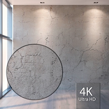 Seamless Plaster Texture in 4K 3D model image 1 