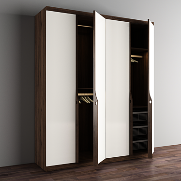 Versatile Wardrobe Design 3D model image 1 