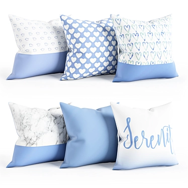 Serenity Pillow Set - 45x45cm 3D model image 1 