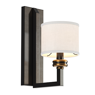 Elegant Newport Sconce 3D model image 1 