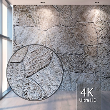 Seamless 4K Stone Texture 3D model image 1 