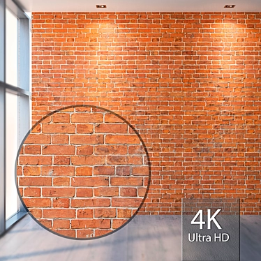 Seamless Brick Texture 3D model image 1 