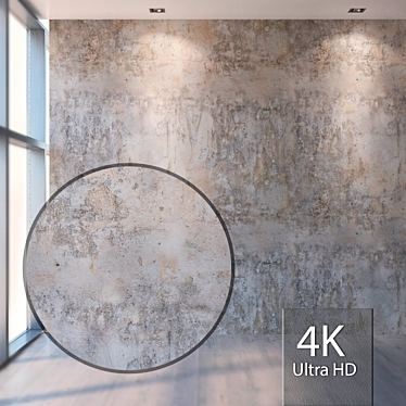 Seamless Plaster Texture 4K 3D model image 1 