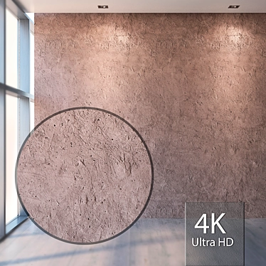 Seamless Plaster Texture 4K 3D model image 1 