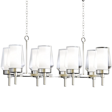 Elegant Manchester Linear Chandelier 3D model image 1 