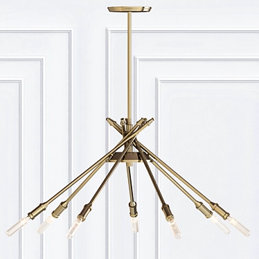 Elegant Doncaster Chandelier by Kichler 3D model image 1 