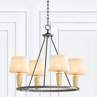 Luxury Illumination: Warden Chandelier 3D model image 1 