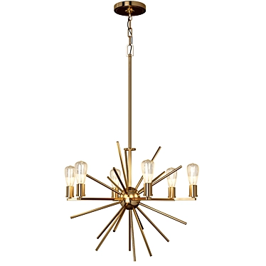 Luxury Carnegie Chandelier: Elegant Illumination 3D model image 1 