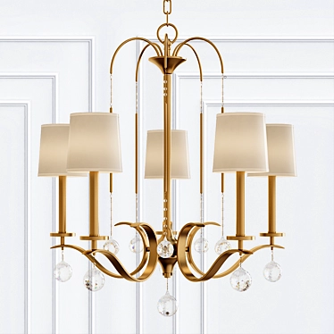 Elegant Whitney Chandelier: Transform Your Space! 3D model image 1 