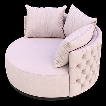 Oscar Love Seat: Elegant and Comfy 3D model image 1 