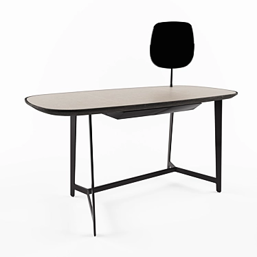 Elegant Poliform Mathieu Desk 3D model image 1 