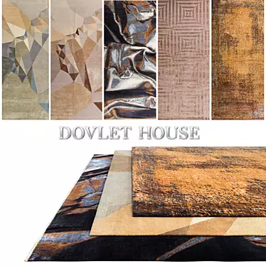 Luxurious DOVLET HOUSE Carpets Set 3D model image 1 