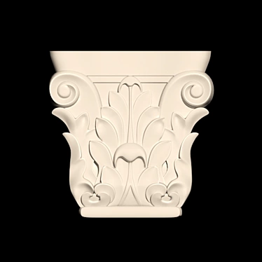 Title: Carved CNC Capital 3D model image 1 