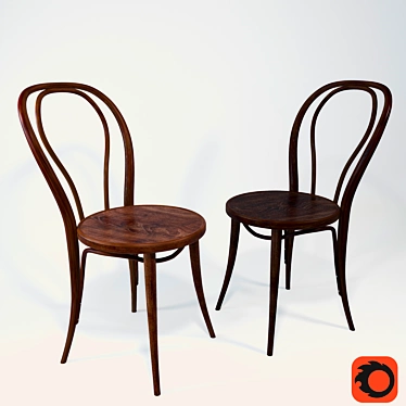 Vienna A-1840 Wooden Chair | Russian Made 3D model image 1 