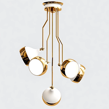 Hanna Ceiling Suspension - Modern Elegance for Your Spaces 3D model image 1 