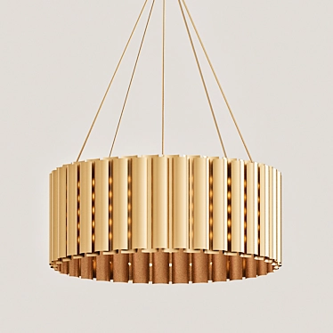 Elegant Aurum III Suspension Light 3D model image 1 