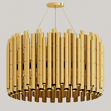 Elegant Saki Suspension Light 3D model image 1 