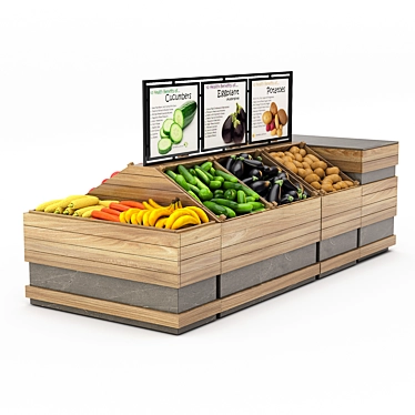 Vegetable Harvest Table 3D model image 1 