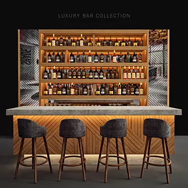 Luxury Loft Bar Collection 3D model image 1 