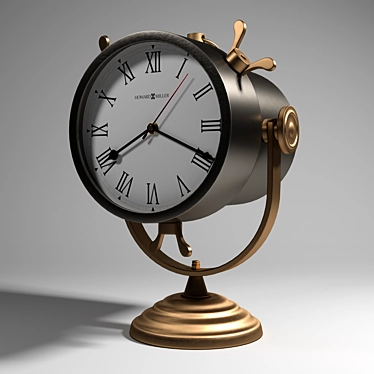 Elegant Howard Miller Desk Clock 3D model image 1 