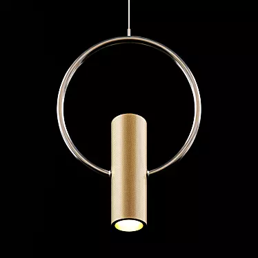 Modern Copper Pendant Lamp 3D model image 1 