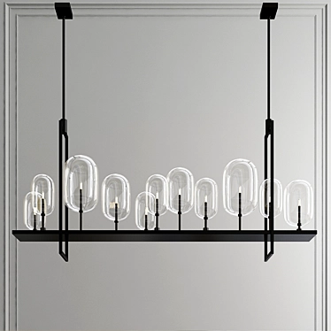 Candlelight Elegance Chandelier 3D model image 1 