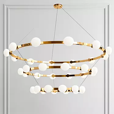 Radiant Cinema Chandelier 3D model image 1 