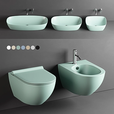 Catalano Colori Collection: Sleek and Stylish Bathroom Fixtures 3D model image 1 